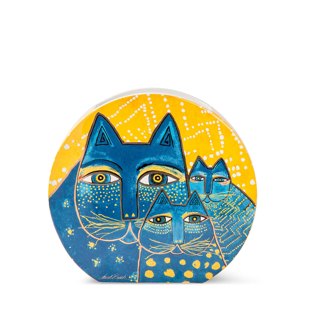 Vaso Laurel Burch Giallo